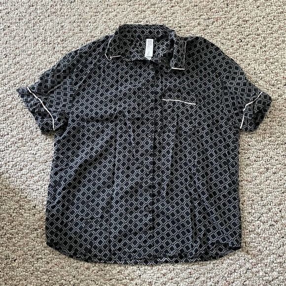 SALE Stars Above Simply Cool Geometric Pajama Top - Picture 1 of 6